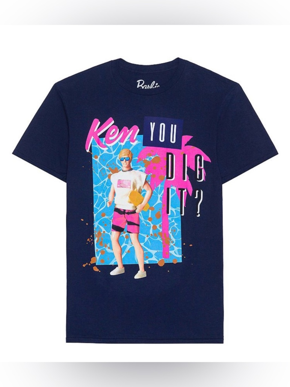 NWT men’s Barbie Navy Graphic Tee